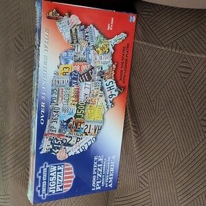 United States Jigsaw Puzzle with License Plates